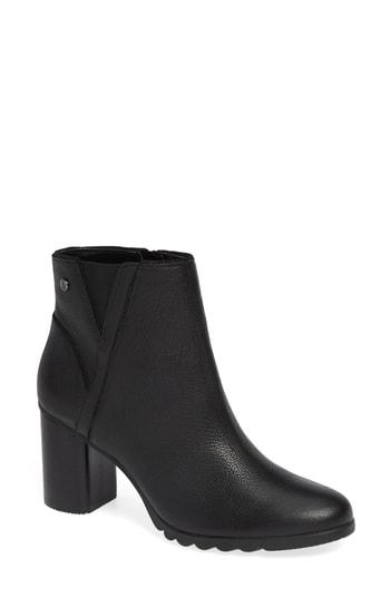 Women's Hush Puppies Spaniel Ankle Bootie .5 M - Black