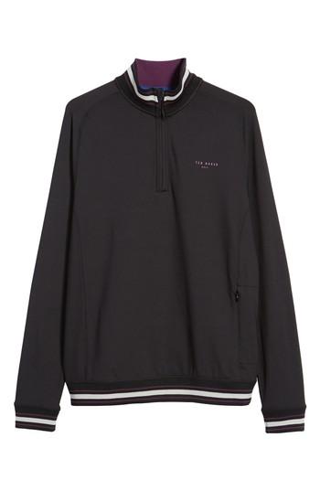 Men's Ted Baker London Trim Fit Quarter Zip Golf Pullover