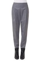 Women's Akris Punto Fiola Wool Slouch Pants - Grey