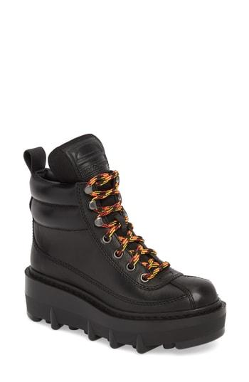 Women's Marc Jacobs Lace-up Hiking Boot Us / 35eu - Black