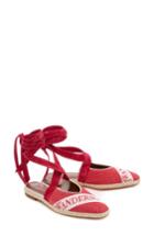 Women's J.w.anderson Logo Ballerina Flat Us / 36eu - Red