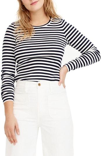 Women's J.crew Slim Perfect Long-sleeve T-shirt, Size - Blue