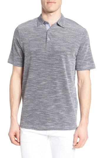 Men's Bugatchi Pique Polo - Black