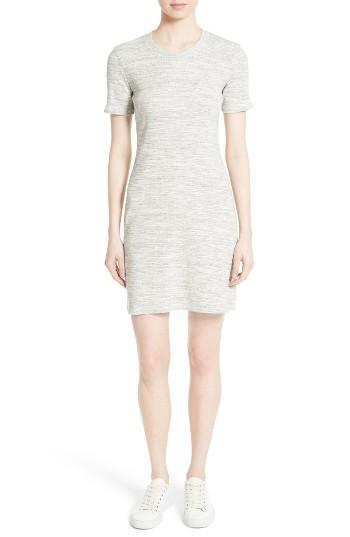 Women's Theory Cherry B3 Sterling Rib Knit T-shirt Dress - Grey
