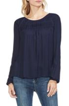 Women's Vince Camuto Pleat Yoke Blouse, Size - Blue