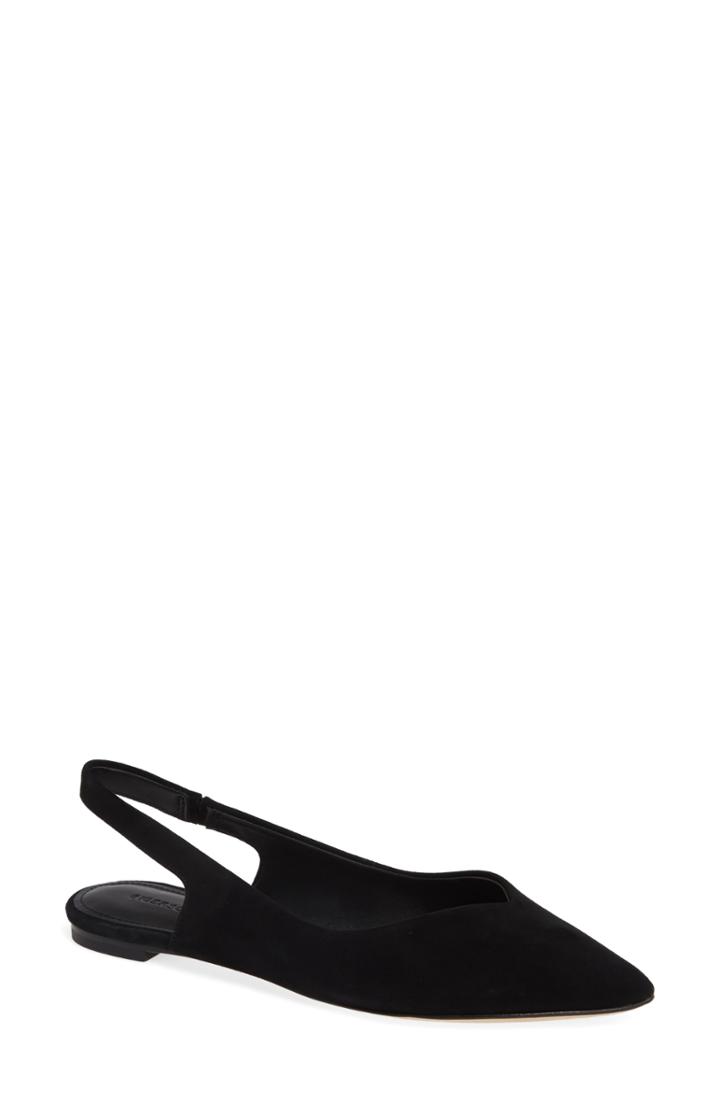 Women's Sigerson Morrison Slingback Flat Eu - Black