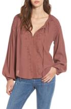 Women's Astr The Label Claudine Blouse - Pink