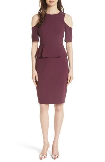 Women's Ted Baker London Peplum Pencil Dress - Purple