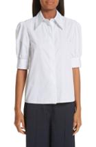 Women's Stella Mccartney Puff Sleeve Shirt Us / 42 It - White