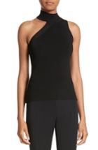 Women's Cushnie Et Ochs Lucia Mock Neck One-shoulder Top - Black