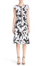 Women's St. John Collection Abstract Floral Print Dress