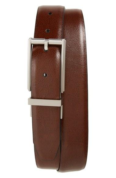 Men's Nordstrom Men's Shop Reversible Leather Belt - Black/ Cognac