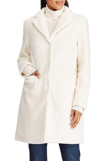 Women's Lauren Ralph Lauren Teddy Reefer Coat - Beige