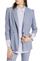 Women's Halogen Stretch Woven Suit Jacket - Blue