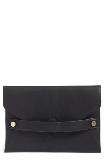 Sole Society Karen Faux Leather Envelope Clutch -