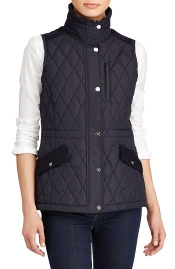 Women's Lauren Ralph Lauren Quilted Vest - Blue