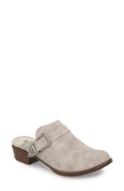 Women's Minnetonka Billie Buckled Clog .5 M - Grey