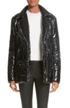 Women's Alexander Wang Moto Puffer Jacket - Black