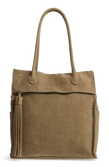 Hobo Lure Suede Shoulder Bag - Green