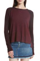 Women's Rag & Bone/jean Camden Raglan Sleeve Tee, Size - Red