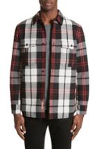 Men's Burberry Polesworth Plaid Flannel Shirt - Blue