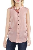 Women's Vince Camuto Sleeveless Side Drawstring Rumple Blouse - Pink