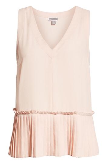 Women's Chelsea28 Pleat Bottom Tank Top, Size - Pink