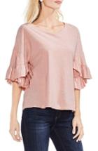 Women's Vince Camuto Tiered Ruffle Sleeve Top - Pink