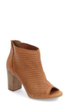 Women's Kenneth Cole New York 'nina' Open Toe Bootie .5 M - Brown