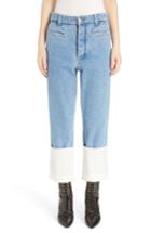 Women's Loewe Fisherman Cuffed Jeans -6 Us / 38 Fr - Blue