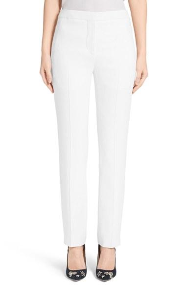 Women's Alexander Mcqueen Leaf Crepe Pants