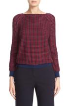 Women's Armani Collezioni Stripe Jacquard Sweater