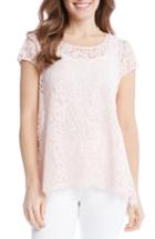 Women's Karen Kane Lace High/low Top - Pink
