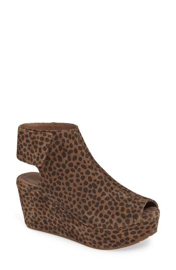 Women's Chocolat Blu Cutout Wedge Sandal M - Brown