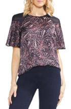 Women's Vince Camuto Paisley Muse Chiffon Shoulder Blouse - Blue