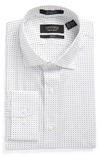 Men's Nordstrom Men's Shop Trim Fit Dot Dress Shirt