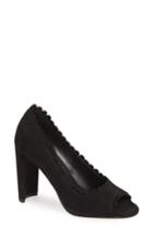Women's Pelle Moda Hope Peep Toe Pump M - Black