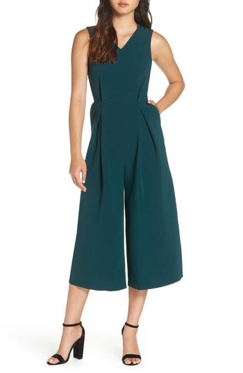 Women's Caara Wide Leg Jumpsuit - Green