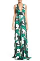 Women's Tracy Reese Print Jersey Crisscross Maxi Dress