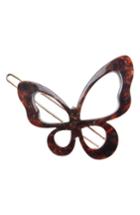 France Luxe Butterfly Tige Boule Hair Clip, Size - Brown
