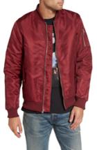 Men's The Rail Nylon Bomber, Size - Burgundy