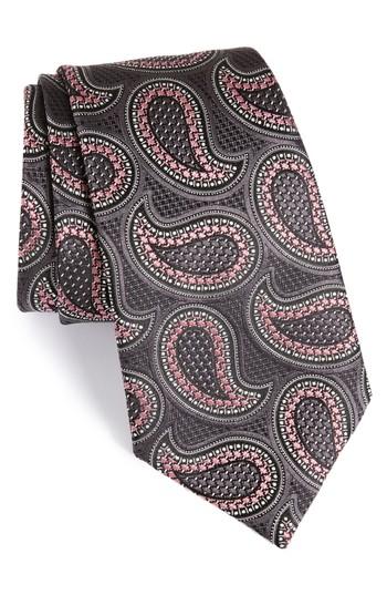 Men's Ermenegilda Zegna Paisley Silk Tie, Size - Pink