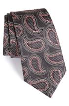 Men's Ermenegilda Zegna Paisley Silk Tie, Size - Pink