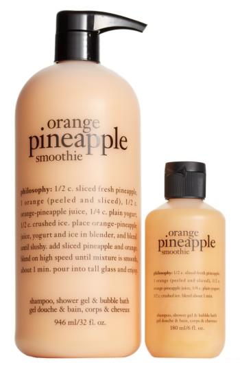 Philosophy Orange Pineapple Smoothie Shampoo, Shower Gel & Bubble Bath Duo