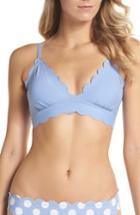 Women's Chelsea28 Scallop Triangle Bikini Top - Blue