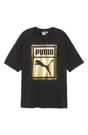 Men's Puma Chains T-shirt, Size - Black