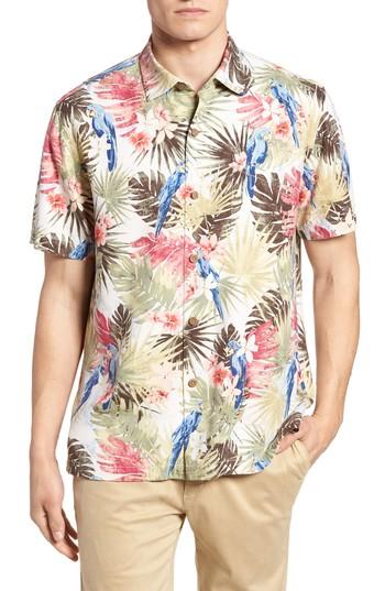 Men's Tommy Bahama Marino Paradise Silk Camp Shirt - White