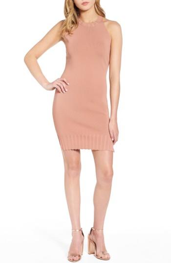 Women's 4si3nna Halter Body-con Dress - Beige