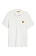 Men's Burberry Densford Pique Polo, Size - White