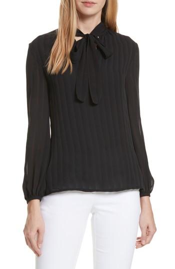 Women's Tory Burch Emma Bow Neck Silk Blouse